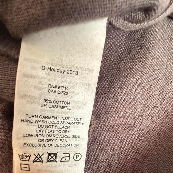 Armani Exchange Vintage High Low Grey Cardigan button Top size XL Women’s - Picture 8 of 8